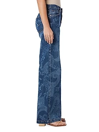 Jodie Paisley Wide-Leg Jeans
