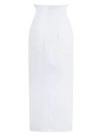 Maternity Denim Maxi Skirt