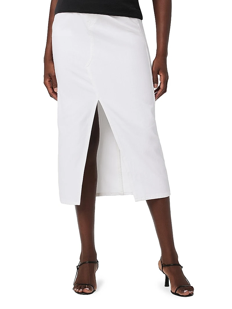 Maternity Denim Maxi Skirt