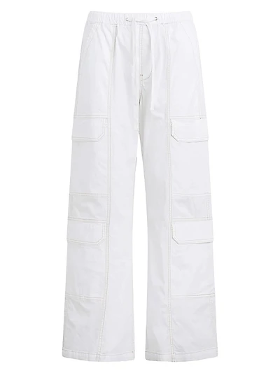 Cotton Wide-Leg Cargo Pants