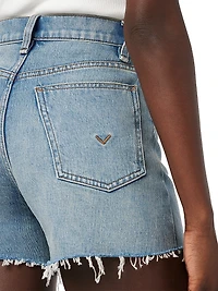 Harlow High-Rise Denim Shorts
