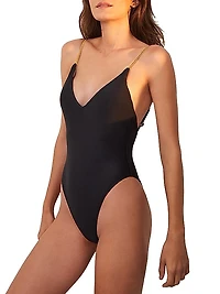 Solid Melody One-Piece Swimsuit
