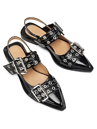 Buckle Ballerina Flats