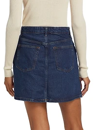 Lydia Denim High-Rise Miniskirt