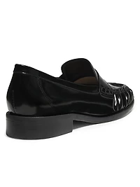 Classic Crocodile-Embossed Loafers