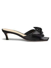 Satin Bow Mules