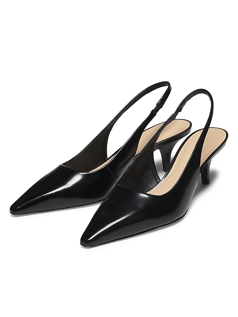 40MM Kitten-Heel Slingback Pumps