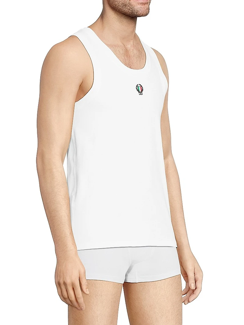 Logo Cotton-Blend Tank Top