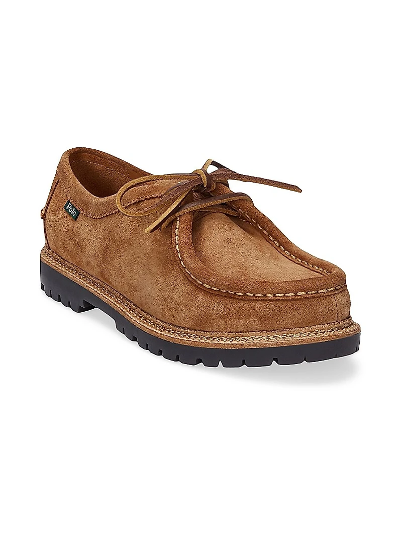 Jett Suede Moc-Toe Loafers