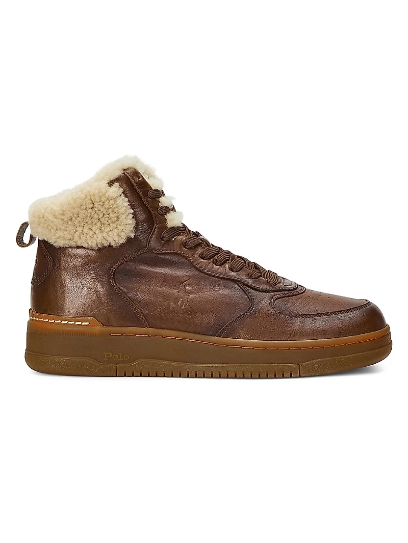 Masters Mid-Top Shearling Sneakers