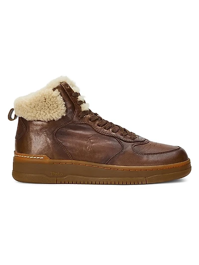 Masters Mid-Top Shearling Sneakers