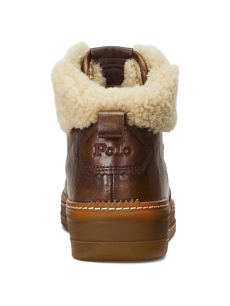 Masters Mid-Top Shearling Sneakers