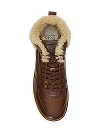 Masters Mid-Top Shearling Sneakers
