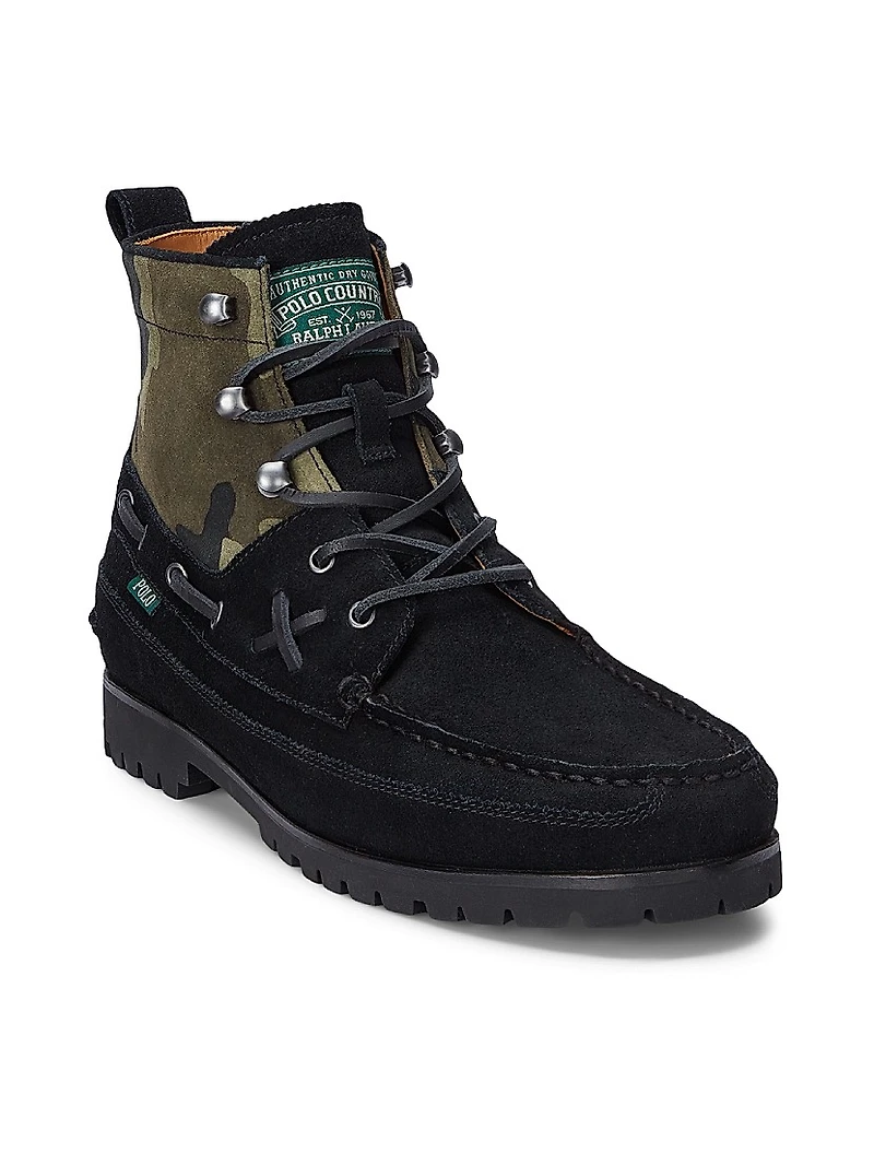 Ranger Camouflage Suede Boots
