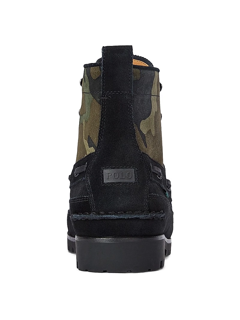 Ranger Camouflage Suede Boots