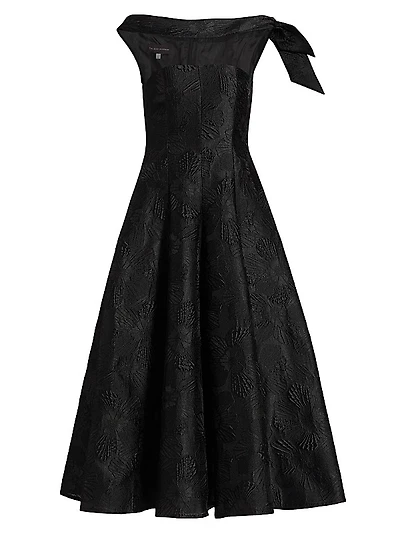 Anemone Jacquard Cocktail Dress