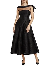 Anemone Jacquard Cocktail Dress