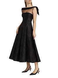 Anemone Jacquard Cocktail Dress