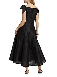 Anemone Jacquard Cocktail Dress
