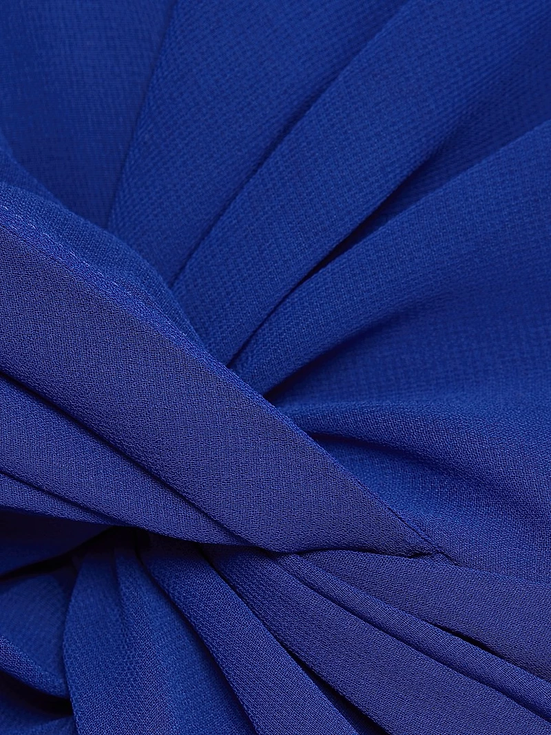 Georgette Draped Gown