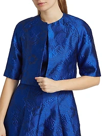 Anemone Floral Jacquard Bolero