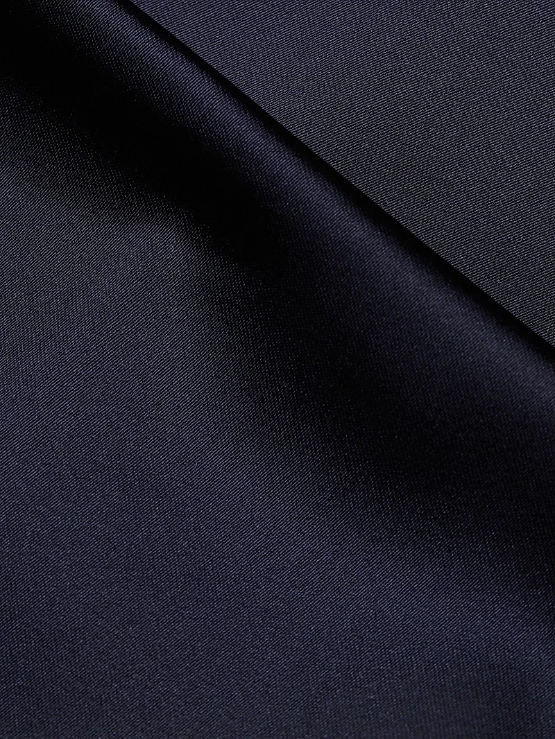 Satin Duchesse Bell-Sleeve Gown