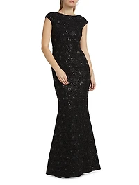 Iris Tweed Mermaid Gown
