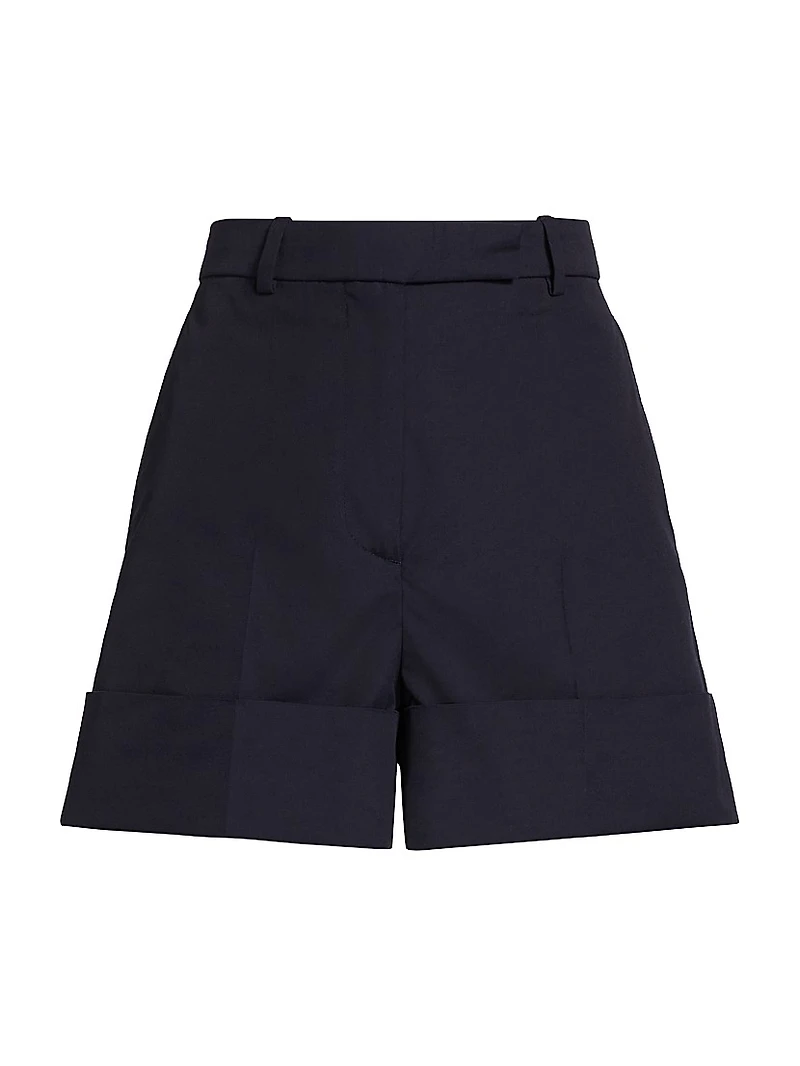 High-Rise Cuffed Shorts