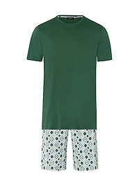 Night And Day Floral Cotton Short Pajamas