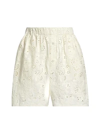 Kudo Eyelet Cotton Shorts