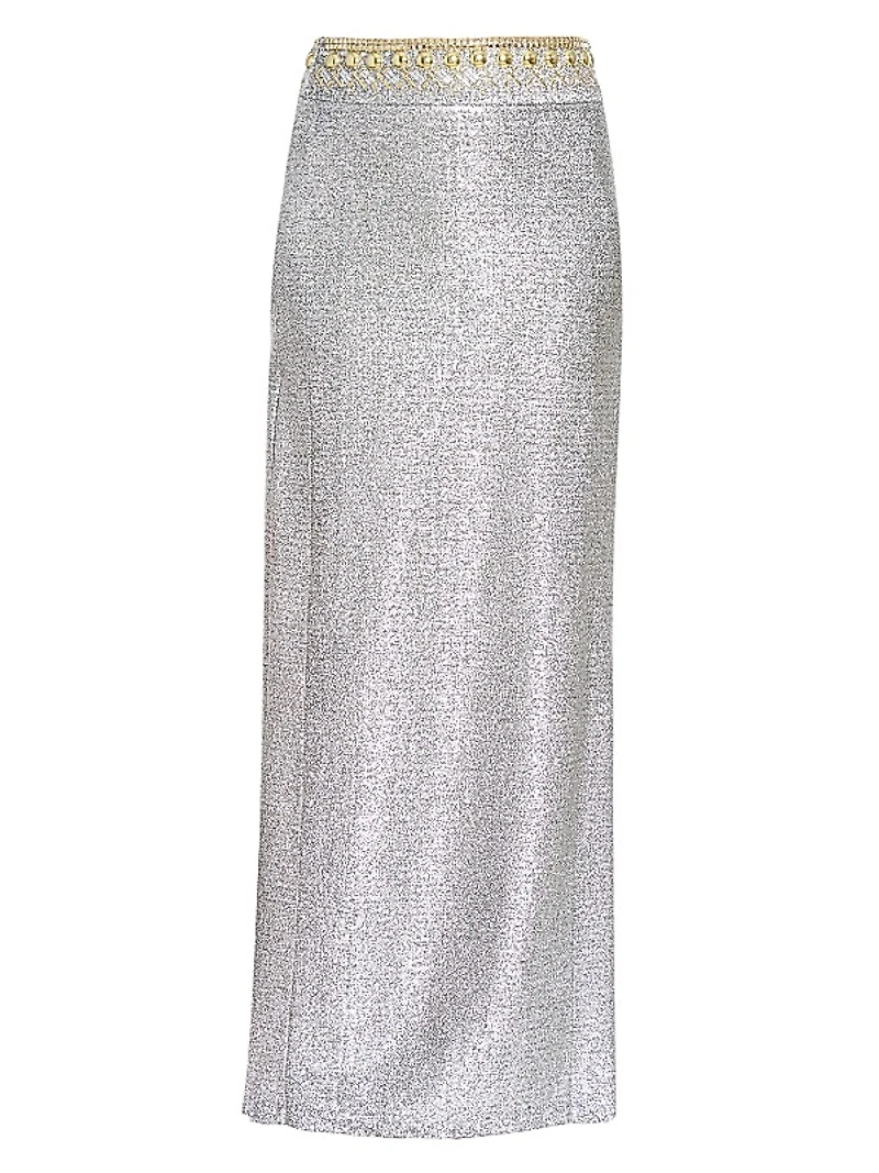 Metallic Maxi Skirt