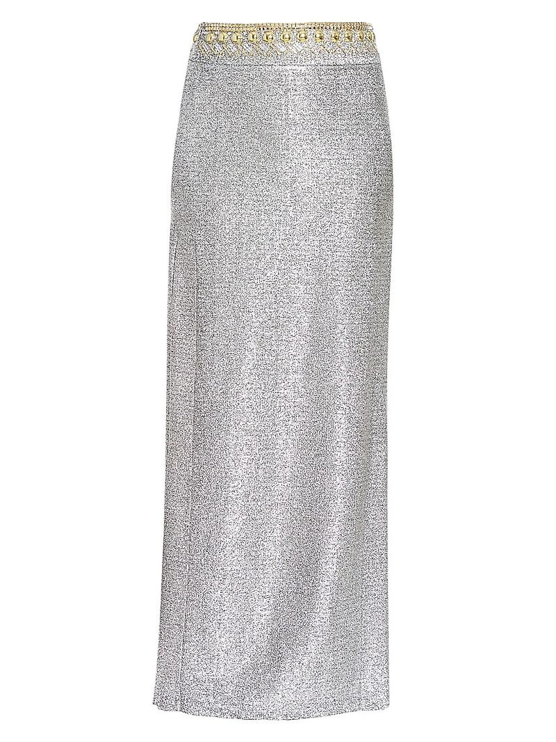 Metallic Maxi Skirt