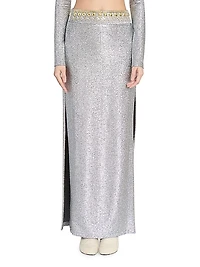 Metallic Maxi Skirt