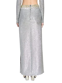 Metallic Maxi Skirt