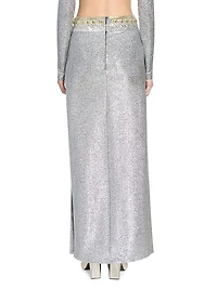 Metallic Maxi Skirt