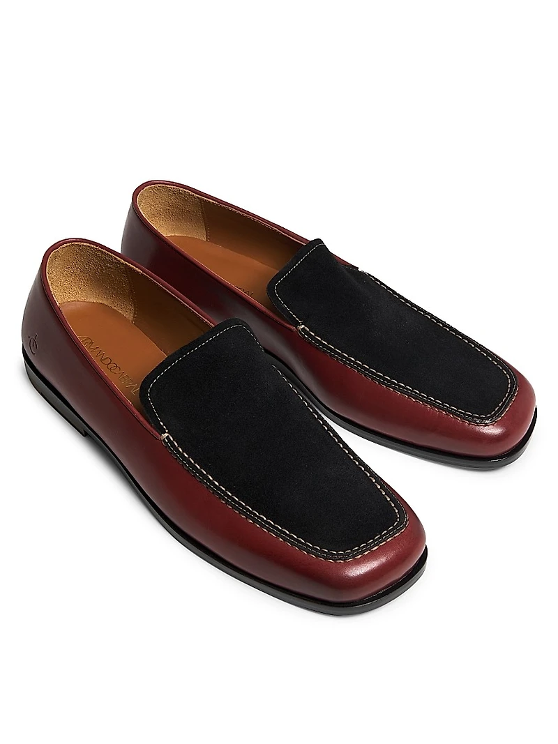 Timbuktu Two-Tone Leather Loafers