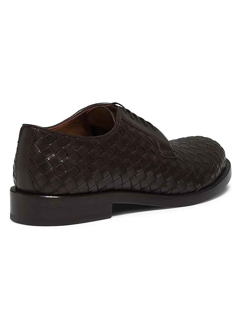 Woven Leather Derbys