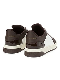 Colorblocked Leather Low-Top Sneakers