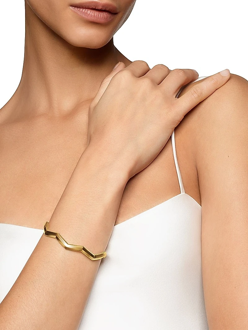 Zig Zag Stax™ Cuff Bracelet 18K Yellow Gold, 5mm