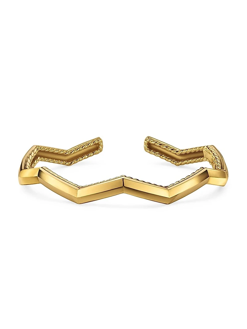 Zig Zag Stax™ Cuff Bracelet 18K Yellow Gold, 5mm