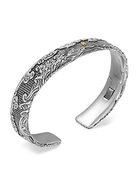 Waves Cuff Bracelet in Sterling Silver