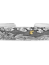 Waves Cuff Bracelet in Sterling Silver