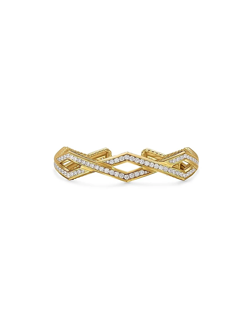 Zig Zag Stax™ Cuff Bracelet in 18K Yellow Gold