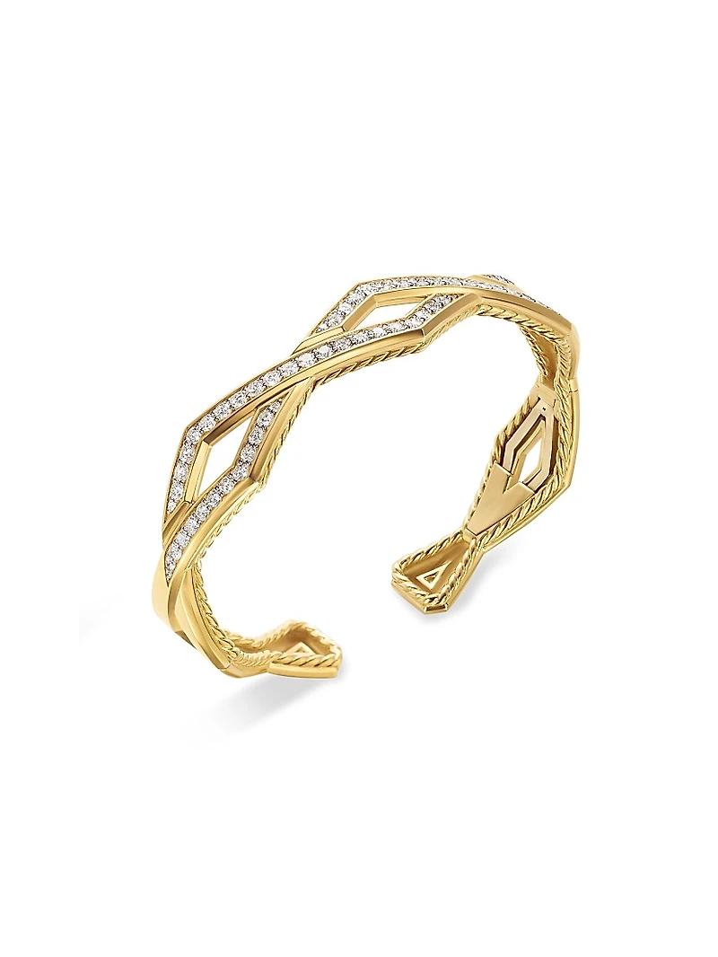 Zig Zag Stax™ Cuff Bracelet in 18K Yellow Gold