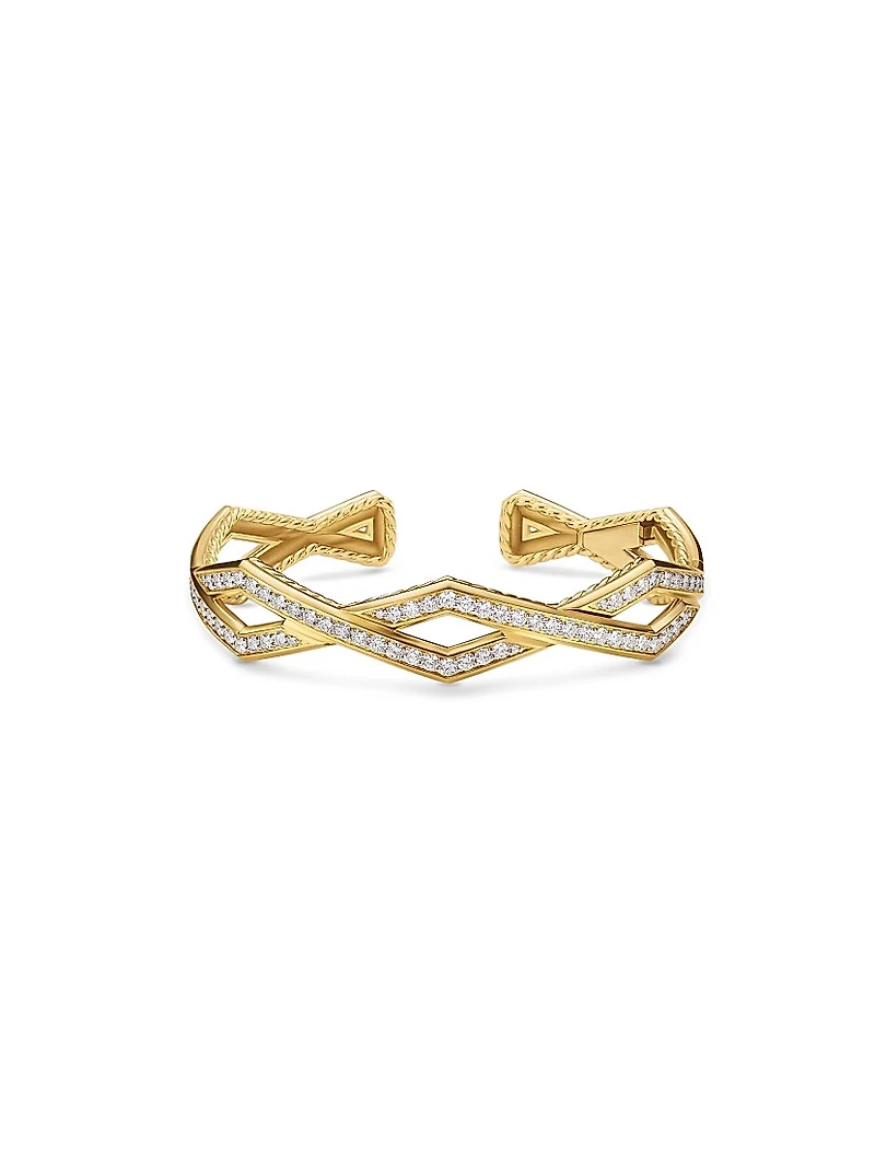 Zig Zag Stax™ Cuff Bracelet in 18K Yellow Gold