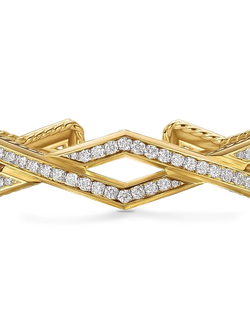 Zig Zag Stax™ Cuff Bracelet in 18K Yellow Gold