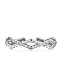 Zig Zag Stax™ Two Row Cuff Bracelet in Sterling Silver