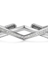 Zig Zag Stax™ Two Row Cuff Bracelet in Sterling Silver