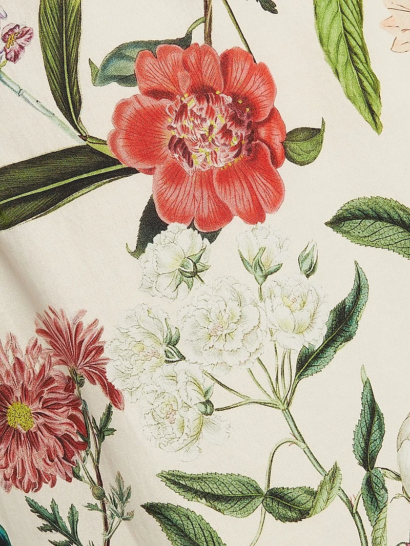 Floral Off-the-Shoulder Sheath Cocktail Dress