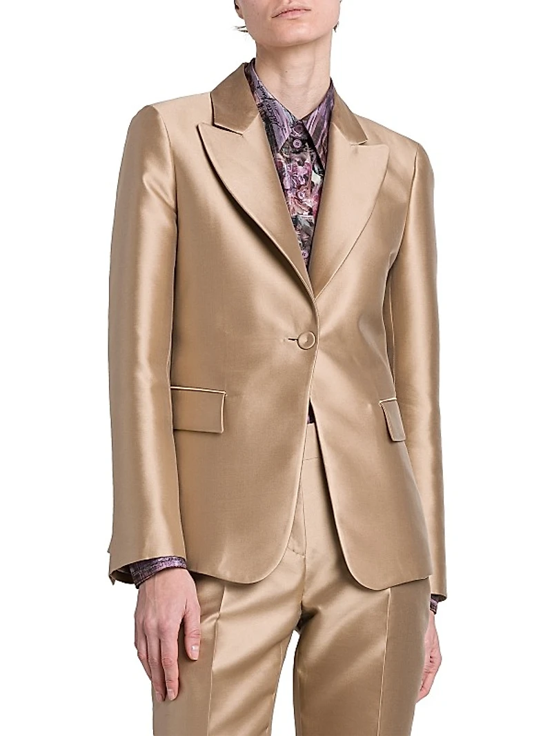 Metallic Suit Jacket